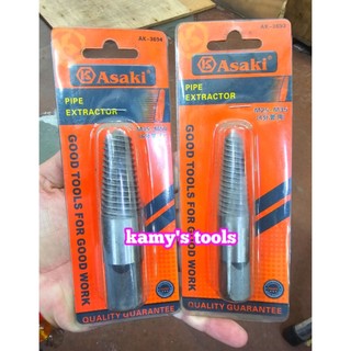 Dụng Cụ Mũi Ren Ta Rô Lấy Đầu Ống Nước Bu Lông Ốc Gãy Asaki Ak-3693 M25-M35 Và Ak-3694 M35-M50