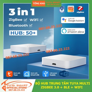 Bộ điều khiển trung tâm hub Tuya multi Zigbee 3.0 + Bluetooth (BLE) + WIFI Chính hãng