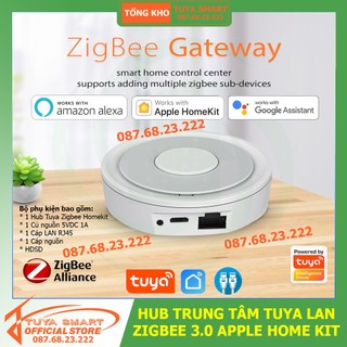 Bộ Hub trung tâm Tuya zigbee 3.0 apple home kit trung tâm điều khiển các thiết bị Tuya Zigbee