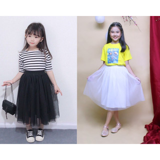 Chân váy xoè lưới tutu bé gái bồng bềnh nhiều lớp size từ 12kg-32kg