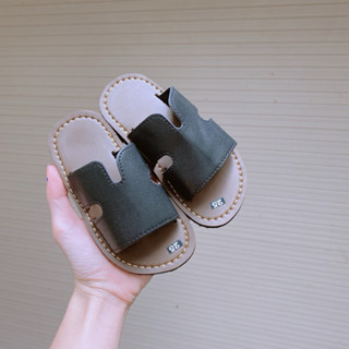 Dép lê chất liệu da PU mềm đế may siêu chắc cho bé