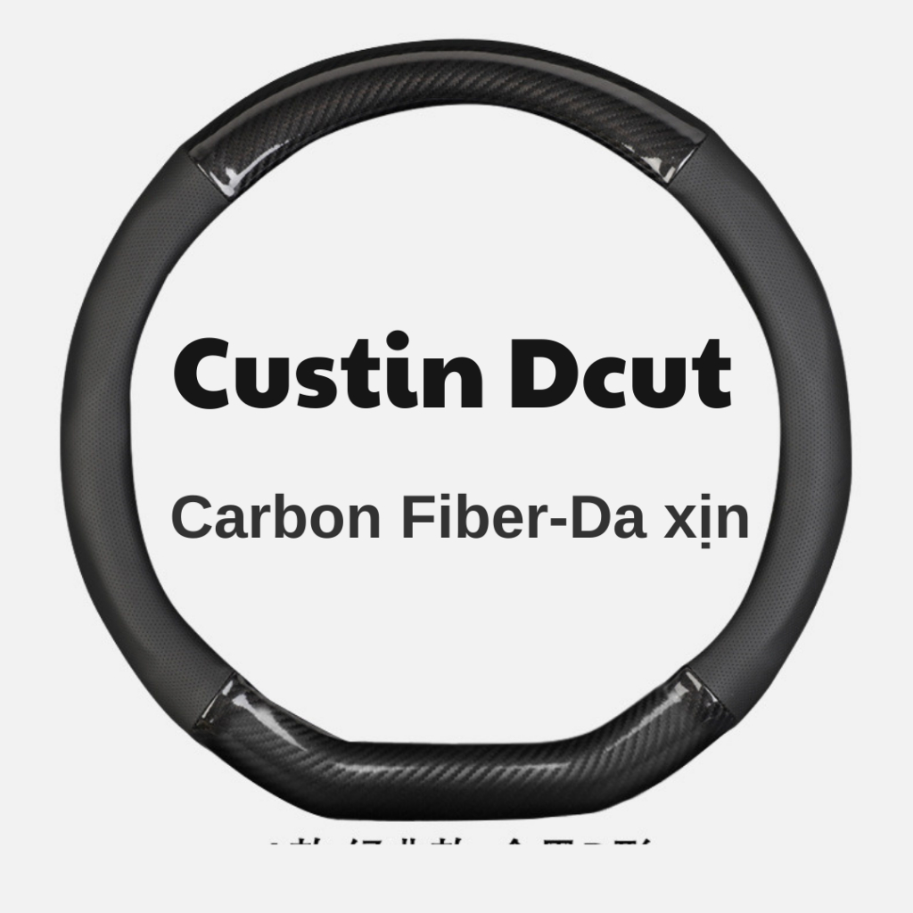 Bọc vô lăng Custin dáng dcut Carbon Da xịn đánh lái rất bám tay