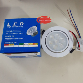 Đèn led âm trần mắt ếch 7w chiếu điểm loại tốt khoét lỗ 90mm