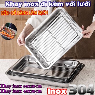 Khay nướng inox khay đồ nướng khay nướng bếp từ,vật liệu cấp thực phẩm,bền và phục vụ trong thời gian dài.