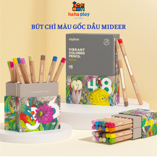 Bút chì màu gốc dầu Mideer Vibrant Colored pencil cho bé 4+ tuổi, 24/36/48 màu, chì màu cho bé