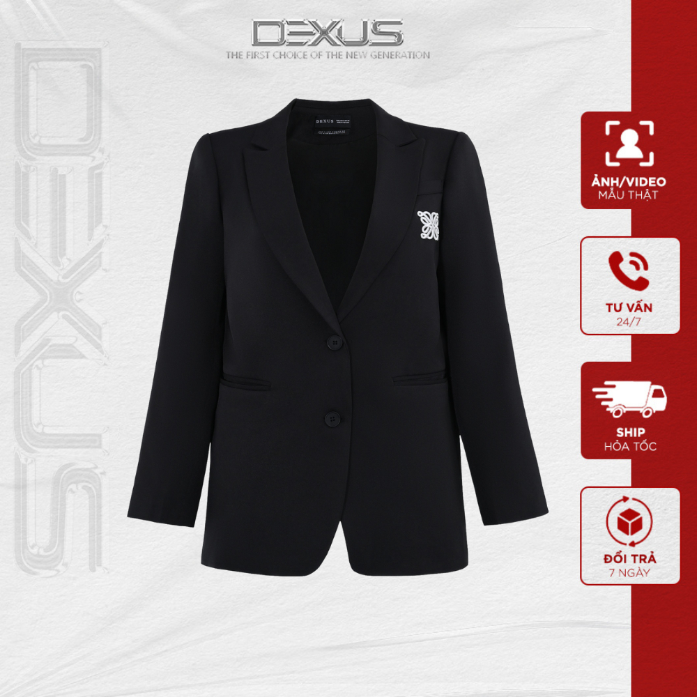 Áo Vest / Blazer Dài Tay Nữ 𝐃𝐗 𝐃𝐄𝐗𝐔𝐒 THE DARK BLAZER_DXA70706