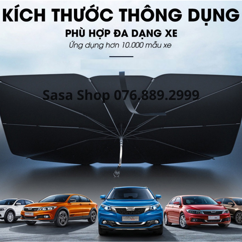 Ô Che Nắng Kính Lái Xe Hơi Cao Cấp phiên bản mới dây rút 2023 - Dù Chắn Nắng Kính Lái Không Vướng Gương Chiếu Hậu