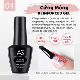 Cứng Móng Gel AS | REINFORCED GEL | Chai Chức Năng