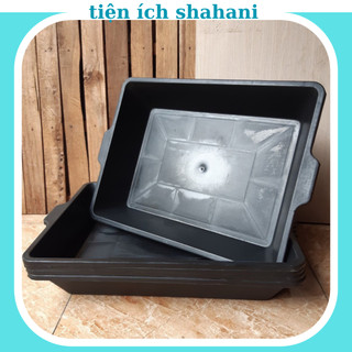 Combo 10 khay nhựa trồng rau mầm, khay ươm giống ươm mầm trồng cây nhựa công ty bình thuận loại 1
