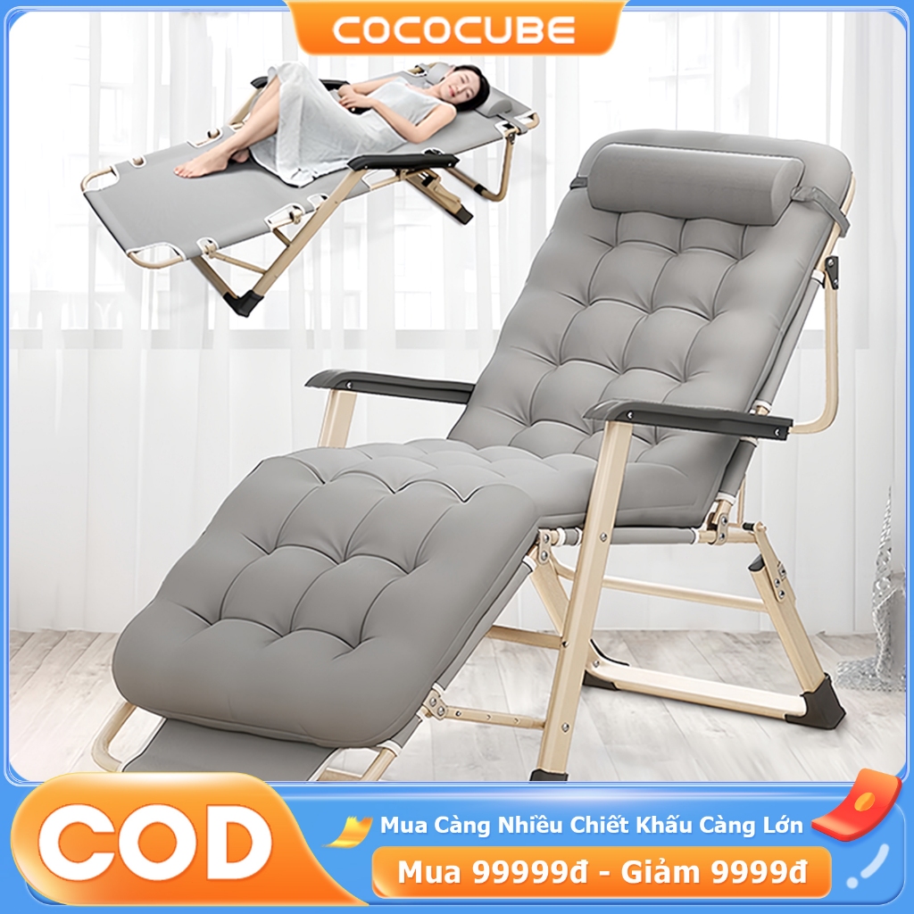 COCO Ghế ngả ghế xếp gấp Cao Cấp Thiết kế thoải mái mgiường điều chỉnh gấp gọn Đọc Sách Nằm Ngủ tiện lợi tải trọng lớn