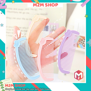 Lược nhựa mini bán nguyệt nhiều màu sắc xinh xắn dễ thương Love, lược nhỏ xinh cho bạn gái