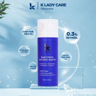 Serum Retinol bakuchiol 2% chống lão hóa, trắng da, mờ nám, tàn nhang 50ml K Lady Care