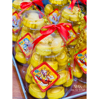 Tháp nhựa đựng macaron & bánh thỏi vàng 4 tầng
