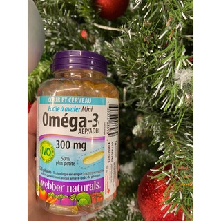 Viên dầu cá Omega 3 Webber Naturals (220 viên) (có DHA/ EPA) Canada