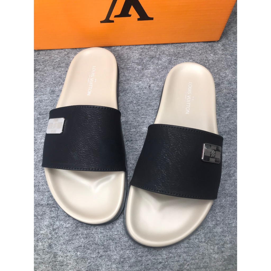 Dép lê quoai ngang nam LV mẫu dép hot nhất 2024