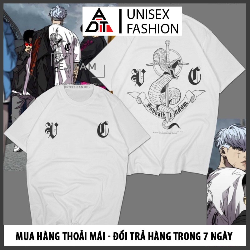 Áo thun tay lửng The Wind BREAKER WEBTOON SABBATH CREW Của WOOIN JOKER GANK MANHWA nam nữ đủ size mới nhất