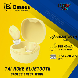 Tai Nghe Nhét Tai Không Dây Baseus Encok True Wireless Earphones WM01/ Tai nghe Encok True Wireless Earphones W3