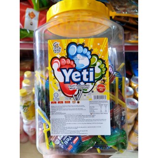 Kẹo mút hình bàn chân Yeti các vị