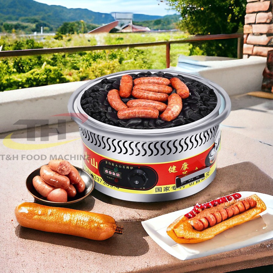 Máy nướng đá xúc xích dùng điện