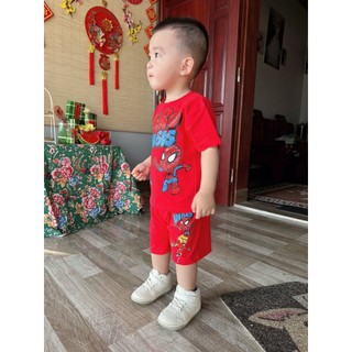 Set 2 bộ siêu nhân đỏ đen bé trai- c74