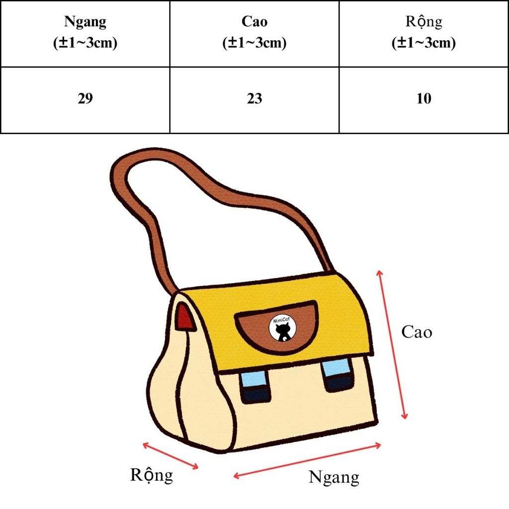 Túi đeo chéo, túi đeo vai vải canvas Hàn Quốc LOLITI TDC461
