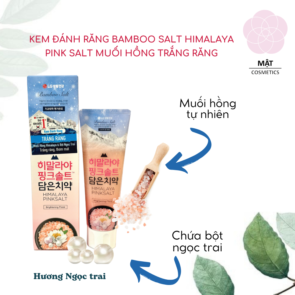 Kem Đánh Răng Muối Hồng Himalaya Pinksalt Hàn Quốc 100g - Korea Mart