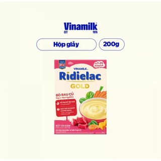 Bột ăn dặm bò rau củ ridielac gold - hộp giấy 200g