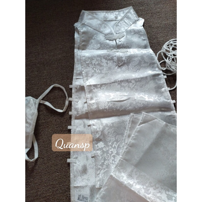 Váy cosplay sườn xám cách tân cột dây