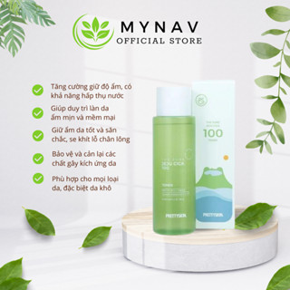 Nước hoa hồng cho da dầu mụn pretty skin 250ml - Hàn Quốc Toner rau má jeju dành giúp sạch mụn se khít lỗ chân lông