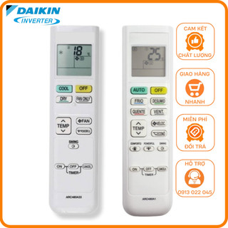 Điều khiển điều hòa Daikin các loại - Remote máy lạnh Daikin dòng FTKQ & FTKC Series.