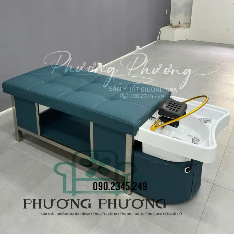 [XƯỞNG SẢN XUẤT GIƯỜNG SPA] GIƯỜNG GỘI ĐẦU DƯỠNG SINH 2IN1 , GIƯỜNG GỘI ĐẦU CÓ VÒM