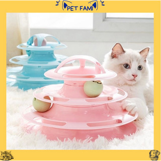 Đồ chơi cho mèo - tháp bóng 3 tầng
