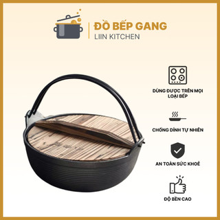  T05_Nồi gang chống dính tự nhiên dùng được trên bếp từ nồi gang đúc nguyên khối rapio LIINKITCHEN 
