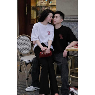 Áo Phông Tim Đỏ Trơn QC