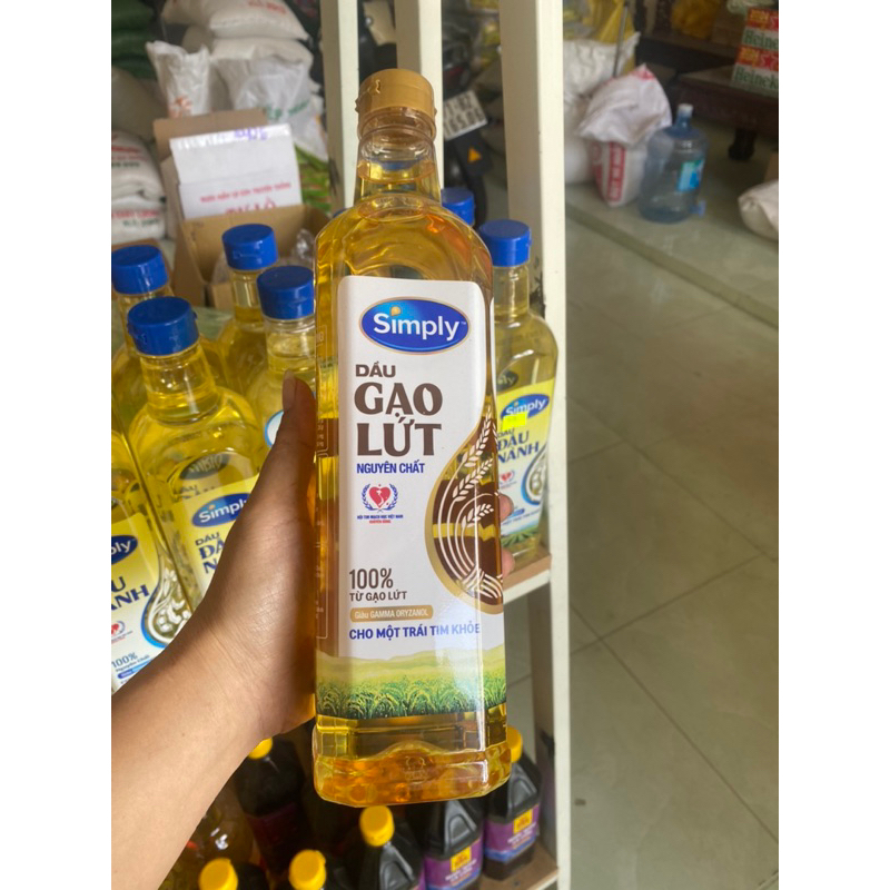 Dầu gạo lứt Simply 1 lit