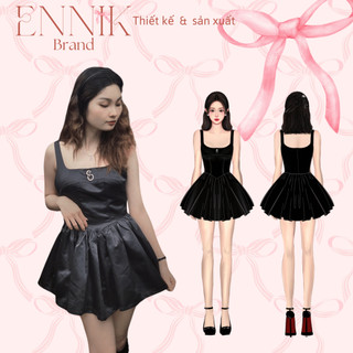 Thủy Tiên Dress - Đầm xòe vải Tafta cực xinh đi tiệc ENNIK