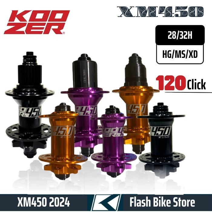 Hub Moay Ơ Xe Đạp KOOZER XM450 2024 6 Cá 3 Răng 120 Click 6 Vòng Bi 28/32H QR/BOOST 12x148Mm HG/MS 8/9/10/11/12 Tốc Độ