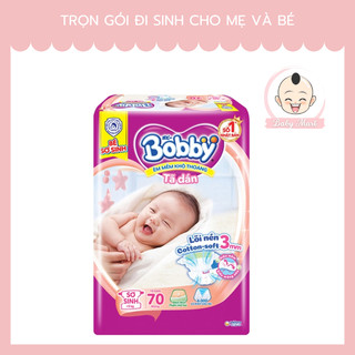 Tã dán sơ sinh Bobby XS70