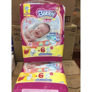 Tã dán sơ sinh Bobby XS70