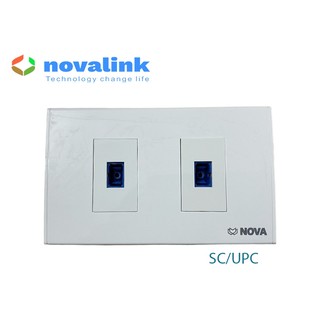 Ổ cắm quang chuẩn SC/APC-SC/APC và chuẩn SC/UPC âm tường - Wallplate quang SC/ACP