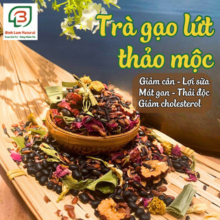 Trà gạo lứt đậu đen/ đỗ đen thảo mộc giúp giảm cân, thanh lọc gan thận, lợi sữa, giảm cholesterol Bình Lam Food
