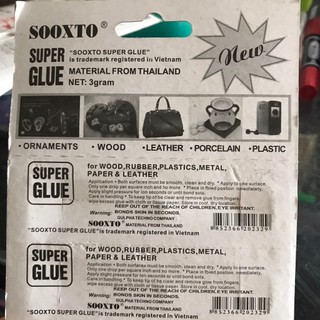 Sét 5 tuýp keo dán đa năng Super Glue siêu dính