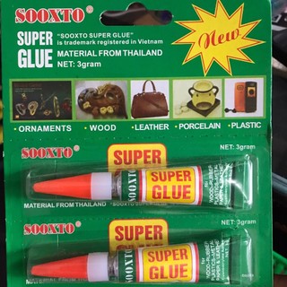 Sét 5 tuýp keo dán đa năng Super Glue siêu dính