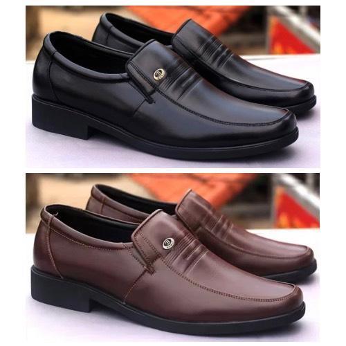 Giày tây trung niên cho bố, đế khâu, mũi vuông thanh lịch 39-43 - 5N