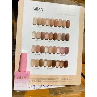 sét sơn thạch milan 12 màu.tông màu nâu nail hn