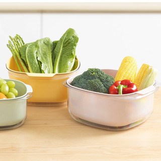 Bộ thau rổ vuông Yoko 23cm - 27cm - Chính hãng inochi, tiêu chuẩn nhật bản
