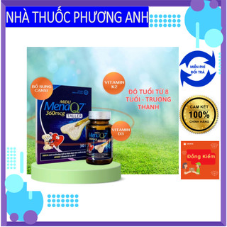 Midu MenaQ7 360mcg -Phát truyền chiều cao cho trẻ dậy thì và chắc khỏe xương cho mọi lứa tuổi