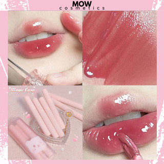 Son Bóng 6 Màu Tùy Chọn Vỏ Trong Suốt Tiện Dụng Chất Lượng Cao MOW Cosmetics SM12