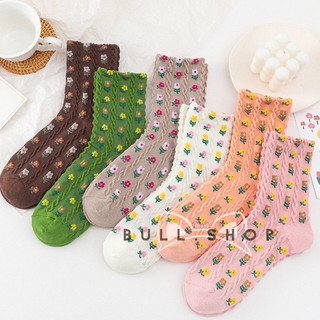 TL27 Tất vớ nữ thêu hoa Lolita tiểu thư xinh yêu