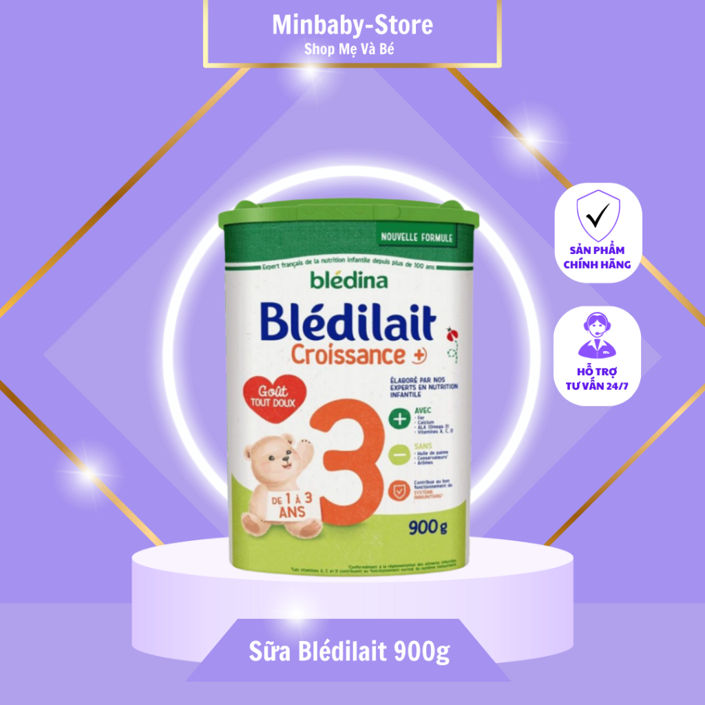 [ Kèm quà tặng] SỮA BLEDILAIT SỐ 1/2/3/4 900G MẪU MỚI 2025